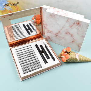 Commercio all'ingrosso <span class=keywords><strong>Pre</strong></span> taglio segmentato 8-16mm di ciglia fai da te Kit di estensione ciglia con legante e sigillo Kit di prolunga per ciglia Private Label - Product Image 2