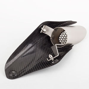 Échappement modifié avec tuyau de liaison intermédiaire de bouclier thermique en fibre de carbone pour Yamaha MT09 <span class=keywords><strong>MT</strong></span>-<span class=keywords><strong>09</strong></span> FZ09 XSR900 2017-2020 - Product Image 4
