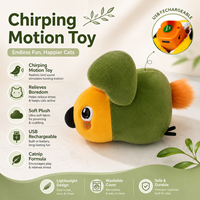 Jouet interactif pour chat en peluche, à mouvement automatique, avec fonction de nettoyage des dents, rechargeable par USB, design de dessin animé, pour chat moderne, inspiré de l'instinct de chasse