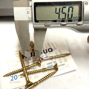 500 chiếc ốc vít sàn gỗ Tự Khai thác ngoài trời tự khai thác ngoài trời mạ kẽm màu vàng T25 #9 M4.5 * 45mm Vít <span class=keywords><strong>Torx</strong></span> sàn phẳng - Product Image 5