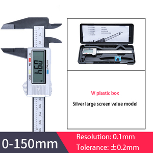 0-150mm ad alta resistenza in plastica digitale nonio calibri strumenti di misura 6 pollici Micron elettronico nonio pinze prezzo di fabbrica - Product Image 6