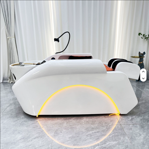 Lit de lavage automatique pour spa capillaire avec massage relaxant, circulation d'eau, chauffage, pompe et lavabo - Product Image 3