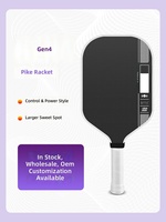 Raket Pickleball Desain Baru 2026 Tanpa Bingkai Sarang Lebah 16mm Ekstra Tebal Gen 5 Serat Karbon T700 Thermoformed Pro Player OEM