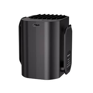 พัดลมคลิปหนีบเอวแบบพกพาแบตเตอรี่6000มิลลิแอมป์ต่อชั่วโมงพร้อมสายชาร์จและ<span class=keywords><strong>สาย</strong></span>คล้องคอสำหรับแขวนเอวกลางแจ้งความเร็ว3ระดับ - Product Image 2