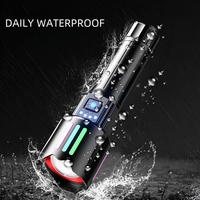 Lampe torche rechargeable Wason, vente chaude, marque OEM, haute puissance 10W, portée de 500 mètres, portable, étanche, lampe torche LED EDC