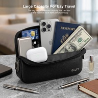 Tas Clutch Pria dengan Kunci Sidik Jari Kapasitas Besar Dompet Anti-Pencurian Tas Tangan Bisnis Baru