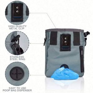 Sac à friandises portable en tissu pour chien, pochette d'entraînement extérieure, sac d'alimentation grande capacité, sac banane pour dresseur d'animaux, collations pour chien - Product Image 4