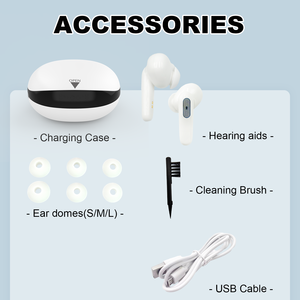 Aides auditives invisibles de haute qualité 2024 Acouphènes 4 canaux Rechargeable Affichage LED POPO RP40M Garantie 13 mois - Product Image 6