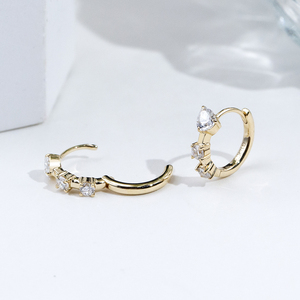 ต่างหูเพชรทองคำขาว 18K รุ่น MSE-951 จาก Messi Jewelry สำหรับผู้หญิง - Product Image 3