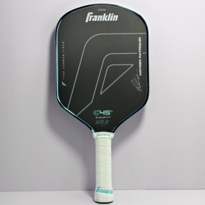 Vente en gros de C45 certifiés pour les tournois USAP-A °   Raquette de pickleball DYNASTY 16 mm à noyau en mousse, allongée, verte, pour le divertissement - Product Image 1