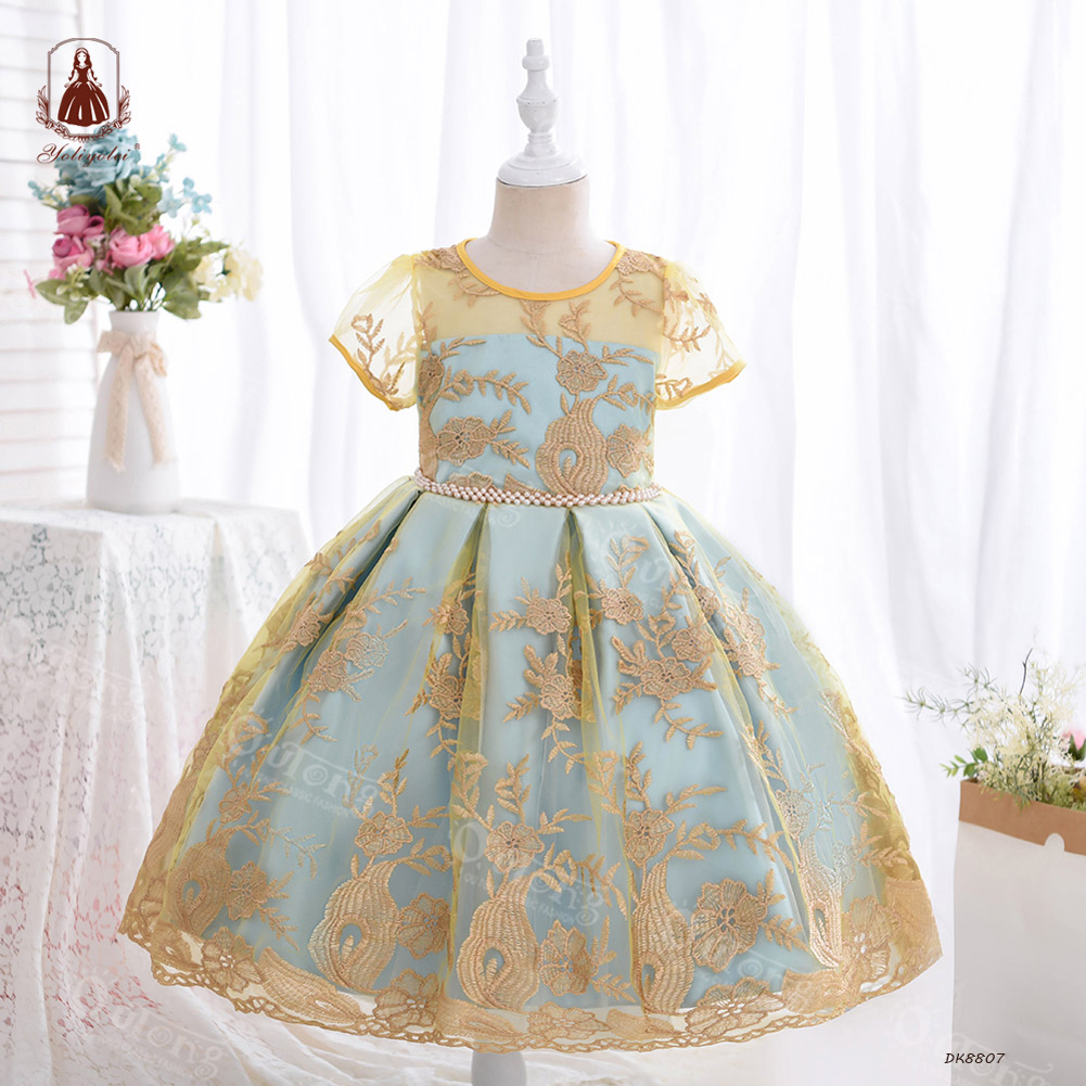 Нарядное платье для маленькой девочки, одежда для принцессы, детские платья на день рождения и Рождество для девочек