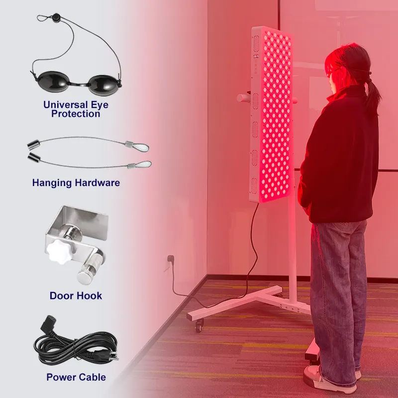 432 LED 3000W Dual Chip Red Light Panel Bed 4 Wavelength PDT Machine 630  660  810  830  850 Near Standing Red Therapy Panel