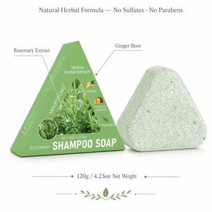 Barra de Champú de Romero <span class=keywords><strong>con</strong></span> Etiqueta OEM para el Crecimiento del Cabello, Champú Sólido Natural y Orgánico, Fortalecedor, Anticaída, Cuidado del Cuero Cabelludo, 120g - Product Image 1
