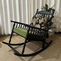 Ensemble de fauteuils de salon haut de gamme, faits à la main, en bois massif, style mid-century, modulaires, imperméables, confortables, meubles de salon