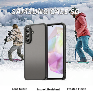 Matte Frosted chống sốc TPU điện thoại di động Bìa Holster Tương thích Đối với Samsung S24 S25 A16 A26 A36 A56 A07 A17 5 gam <span class=keywords><strong>Bumper</strong></span> trường hợp - Product Image 2