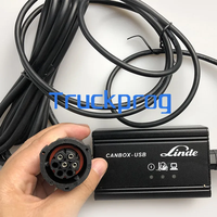 Herramienta de diagnóstico de carretilla elevadora Linde Pathfinder con adaptador USB Canbox 1 año de garantía 12-24V Compatible con Windows