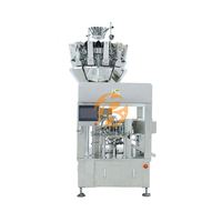 Emballage rotatif entièrement automatique de tacos de fromage de brocoli de nourriture préfabriquée Machine de remplissage de soupe de boeuf et de légumes