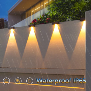 Applique murale <span class=keywords><strong>solaire</strong></span> LED de <span class=keywords><strong>jardin</strong></span> extérieur lampe de lavage colorée clôture de <span class=keywords><strong>jardin</strong></span> balcon escaliers éclairage <span class=keywords><strong>décoration</strong></span> - Product Image 5