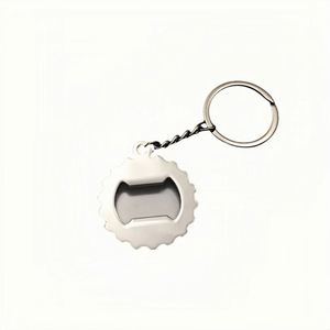 Porte-clés en métal personnalisé avec logo de marque, cadeaux promotionnels avec code de réduction pour accessoires de voiture, ouvre-bouteille gravé avec capuchon - Product Image 3