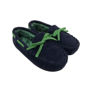 Tout-petits enfants maison chaussures pantoufles avec mousse à mémoire microfibre floue et chaud confortable mocassin mocassins pantoufles - Product Image 2