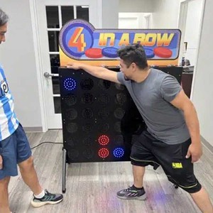 Boutons LED électroniques pour jeu de stratégie lumineux, jeu d'arcade LED 4 en ligne, machine d'arcade pour événements et locations de fêtes, équipement de terrain de jeux - Product Image 2