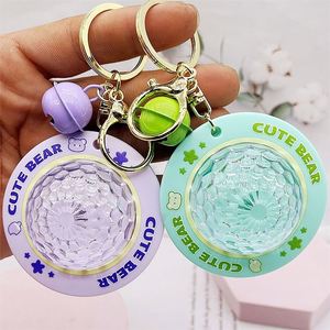 New Creative Night <b>Light</b> Schoolbag Pendant Key Chain Multicolor Atmosphere <b>Light</b> Flying <b>Projection</b> Keychain for Kids Gifts - Product Image 3