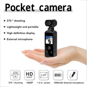 Meilleure caméra sportive HD 4K étanche pour l'extérieur, caméra de <span class=keywords><strong>moto</strong></span> panoramique à 270 degrés, caméra Wi-Fi de poche, stabilisation, mini caméra d'action - Product Image 3