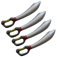 Épée gonflable en plastique transfrontalière, jouet de simulation de couteau de pirate pour enfants de 8 à 13 ans, vente en gros