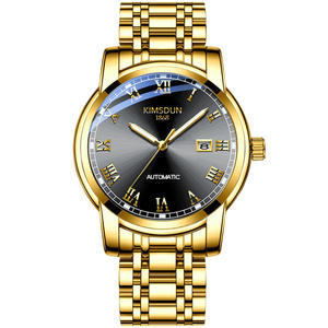 Montre pour homme avec cadran squeletté et bracelet en acier, montre à quartz étanche et élégante pour les affaires - Product Image 5