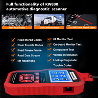 KONNWEI KW870 KW880 KW890 Probador de Baterías de Coche de 12V, Herramienta de Diagnóstico Automotriz 3 en 1, Escáner OBD2, Lector de Códigos, Compatible con OLIVER