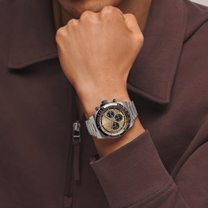 Men's <b>Chronograph</b> <b>Automatic</b> Watch Stainless Steel Bracelet Tachymeter Bezel Sapphire Crystal Sport Wristwatch Longinesing - Product Image 2