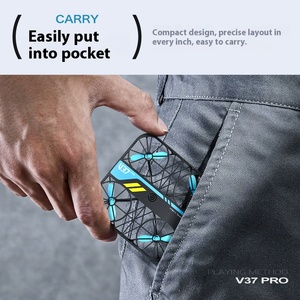 SJY-V37 Mini Nano RC Bay Không Người Lái Dễ Dàng Để Bay 4K Máy Ảnh Máy Bay Trực Thăng Thông Minh <span class=keywords><strong>Copter</strong></span> Cho Trẻ Em 2.4G Túi Bay Đồ Chơi HD Pin Điện" - Product Image 4