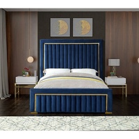 Lits rembourrés sur mesure de haute qualité, taille king double, pour la maison