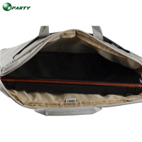 Sacoche d'ordinateur portable personnalisée avec logo, grande, portable, légère, robuste, simple, pour affaires, en polyester, avec poignée