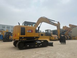 Miniexcavadora hidráulica de cadenas SY75C de 7.5 toneladas para construcción - Product Image 5