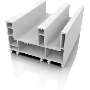 80 # <span class=keywords><strong>uPVC</strong></span> cửa nhựa casement 2 bài hát đa đùn PVC Windows Bảng điều khiển màu trắng cửa sổ và cửa hồ sơ - Product Image 6