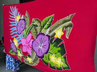 Sarong de calidad superior Bali Pareo Proceso pintado a mano Diseño de flores tropicales con material de rayón Premium Precio barato