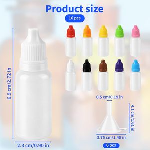 ขวดหยดตาพลาสติก PE ใส พิมพ์ลาย ขนาด 3 มล. 5 มล. 10 มล. พร้อมฝาเกลียว - Product Image 4