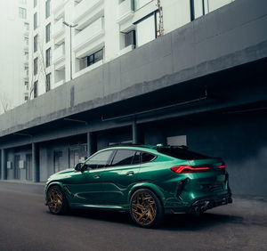 Kit carrosserie en fibre de carbone de style LD pour BMW X6M F96, lèvre avant en fibre de carbone, jupe latérale, diffuseur arrière, spoiler, capot, kit carrosserie - Product Image 3