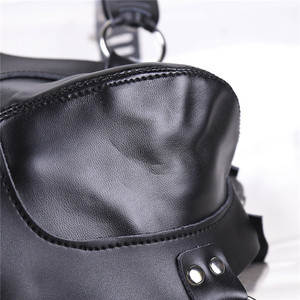 Set di Pantaloni in <span class=keywords><strong>Pelle</strong></span> per Castità Maschile con Lucchetto, Vita Bassa, Traspiranti, Neri, Sexy, Taglia Unica, Design OEM, Motivo Uniforme, Disponibili - Product Image 5