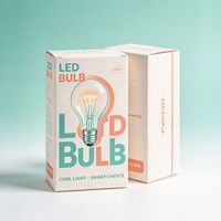 Boîte à ampoules personnalisée avec logo, boîte cadeau en carton rigide de luxe pour ampoules LED avec insert en mousse, fabrication en usine