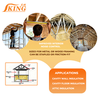 ISOKING Isolation en Fibre de Verre Blanche R19 / R30 Léger Mur/Attic/Loft Thermique