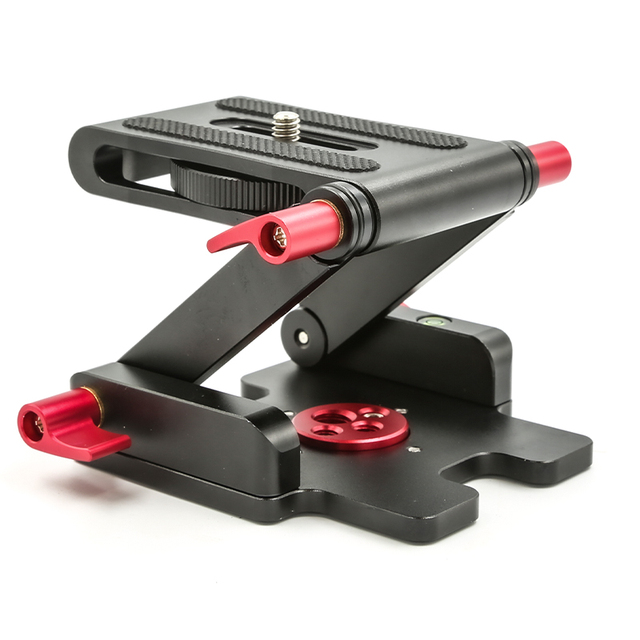 Max Load 5kg Aluminum Folding Z Flex Tilt Head Camera Bracket Quick Release Plate for Camera