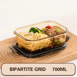 Boîte à lunch rectangulaire en verre transparent, chauffable, multifonctionnelle, pour la cuisine (vente en gros) - Product Image 5