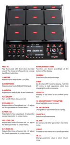 Paquete HXM HDP-5 Multipad con Soporte de Metal Incluido, Octapad Profesional de 8 Pads, Instrumento de Percusión, Batería Eléctrica Profesional - Product Image 2