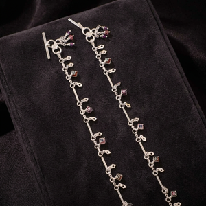 Chevillères Payal Argentées Élégantes avec Sertissage Circulaire pour Femmes – Bijoux Tendance d'Origine Indienne pour les Amantes de la Mode - Product Image 2