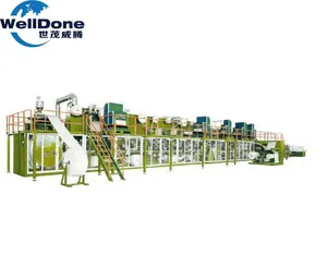 Welldone Factory Women Sanitary Napkin Pads Manufacturing Machine With Sanitary Pad Pouch Sealing Machine