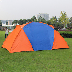 Oxford Polyester Four-Season Waterproof 1500-2000mm Two-Bedroom-One-Living-<b>Room</b> Double-Layer Tunnel Camping <b>Tent</b> UV Protection - Product Image 3