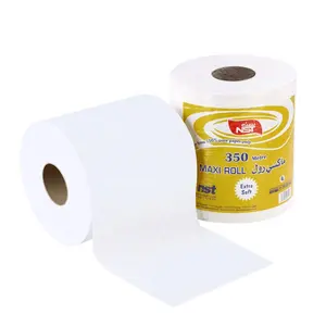 Essuie-mains en rouleau personnalisé Matériau de pâte de bois Maxi rouleau 1 pli 2 plis essuie-mains en papier