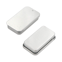 Petite boîte coulissante rectangulaire colorée personnalisée Boîte en fer blanc solide de parfum Conteneur d'emballage en métal